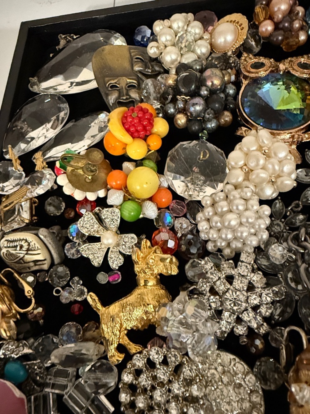 Stunning vintage craft lot art wear repair harvest design jewelry parts wowza - Picture 4 of 17